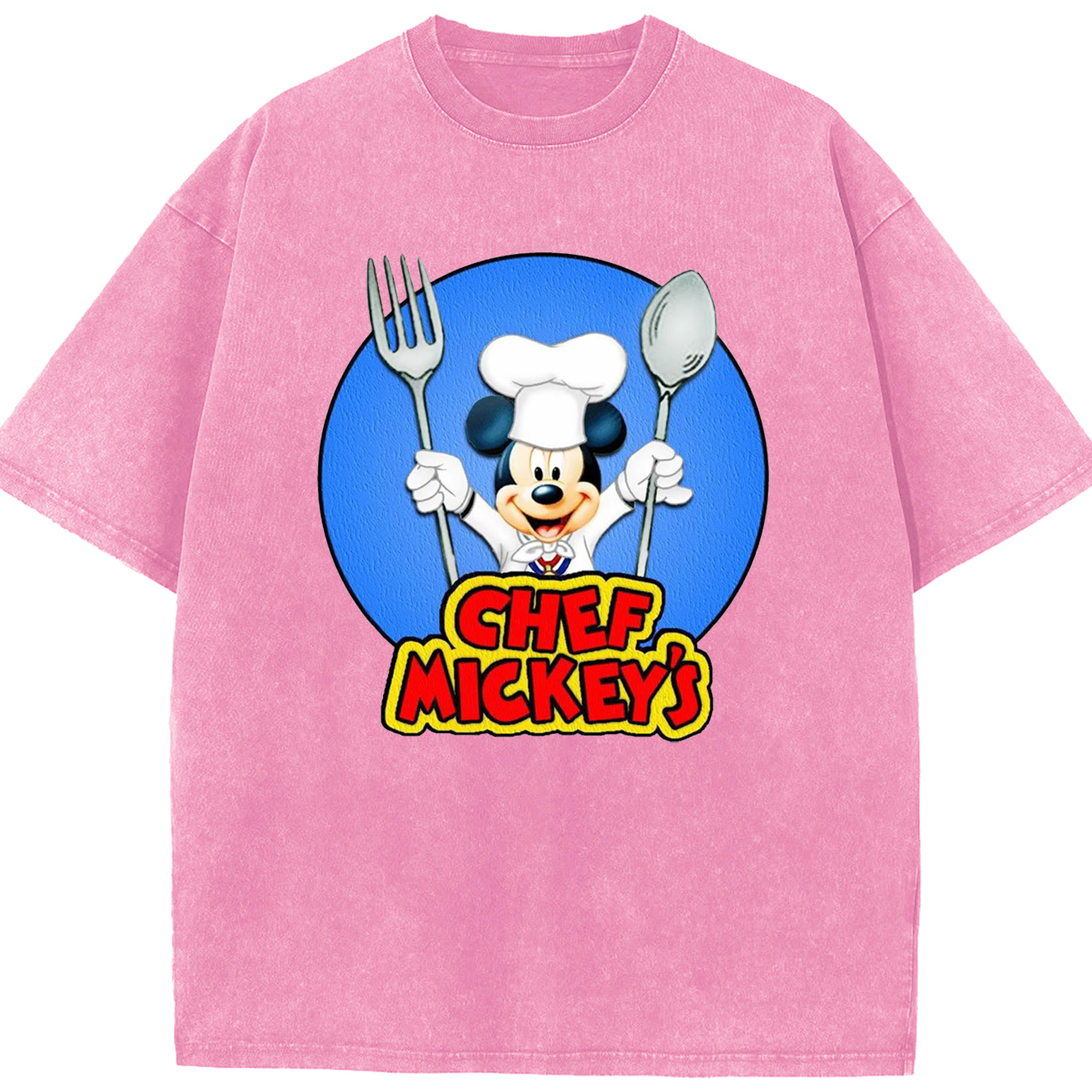 （画像用） ミッキーマウス Mickey Mouse 綿100% ヴィンテージ風 半袖Tシャツ（フロントプリント）